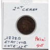 2 centimes Cérès 1878 A Paris TTB, France pièce de monnaie