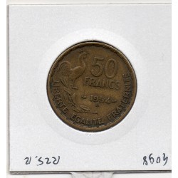 50 francs Coq Guiraud 1954 B TTB, France pièce de monnaie