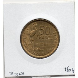 50 francs Coq Guiraud 1951 B Sup, France pièce de monnaie