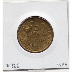 50 francs Coq Guiraud 1953 B Beaumont Sup+, France pièce de monnaie