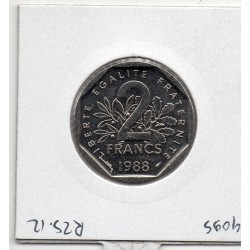 2 francs Semeuse Nickel 1988 Spl, France pièce de monnaie