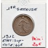 1 franc Semeuse Argent 1912 Sup-, France pièce de monnaie
