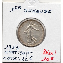 1 franc Semeuse Argent 1913 Sup-, France pièce de monnaie