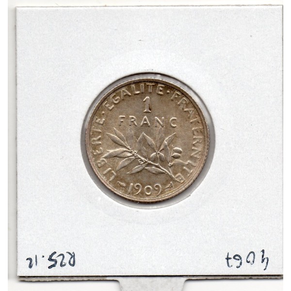 1 franc Semeuse Argent 1909 Sup+, France pièce de monnaie