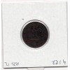 2 centimes Napoléon III tête nue 1854 petit D petit lion Lyon TB-, France pièce de monnaie