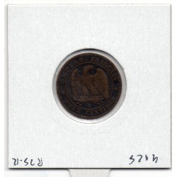 2 centimes Napoléon III tête nue 1857 A Paris B, France pièce de monnaie