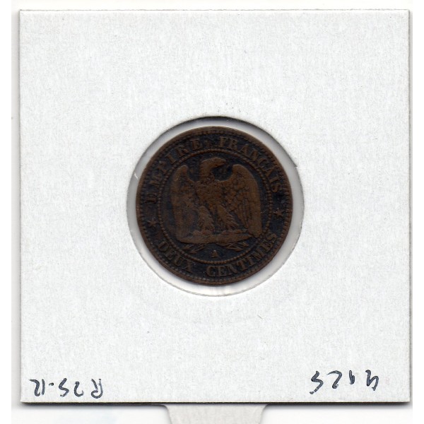 2 centimes Napoléon III tête nue 1857 A Paris B, France pièce de monnaie