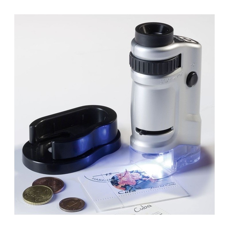 Microscope avec Zoom et LED, 20x à 40x