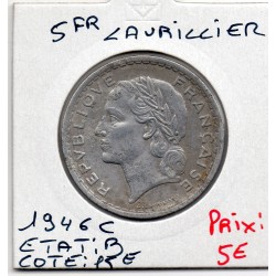 5 francs Lavrillier 1946 C Castelsarrasin TB, France pièce de monnaie