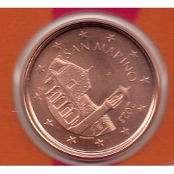 Pièce 5 centimes BU Fleur de coin Saint-Marin 2023