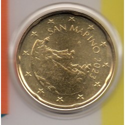 Pièce 20 centimes BU Fleur de coin Saint-Marin 2023