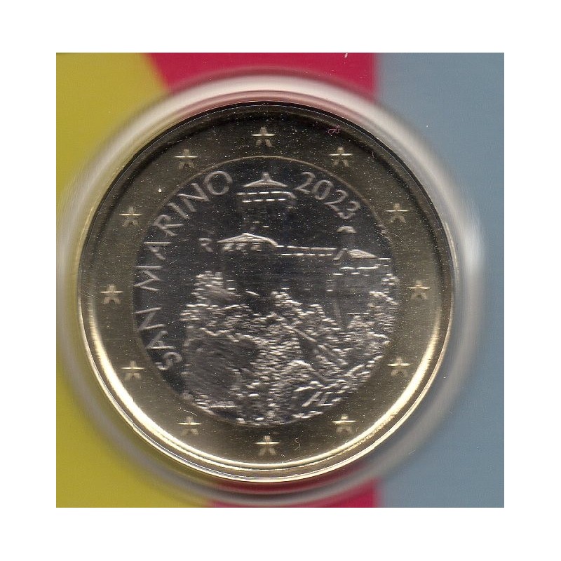 Pièce 1 euro BU Fleur de coin Saint-Marin 2023