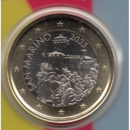 Pièce 1 euro BU Fleur de coin Saint-Marin 2023