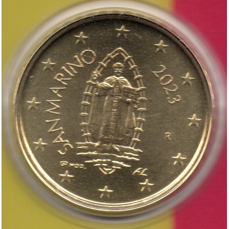 Pièce 50 centimes BU Fleur de coin Saint-Marin 2023