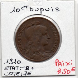 10 centimes Dupuis 1910 TB+, France pièce de monnaie
