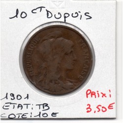 10 centimes Dupuis 1901 TB, France pièce de monnaie