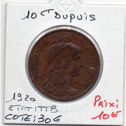 10 centimes Dupuis 1920 TTB, France pièce de monnaie
