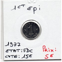 1 centime Epi 1977 FDC, France pièce de monnaie