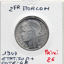 2 francs Morlon 1947 Sup+, France pièce de monnaie