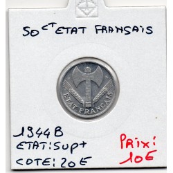 50 centimes Francisque Bazor 1944 B Beaumont Sup+, France pièce de monnaie