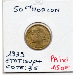 50 centimes Morlon 1939 Sup+, France pièce de monnaie