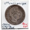 5 francs Louis Philippe 1838 W Lille TB, France pièce de monnaie