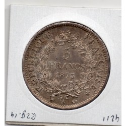 5 francs Hercule 1873 A Paris Sup+, France pièce de monnaie