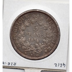 5 francs Hercule 1874 K Bordeaux TTB-, France pièce de monnaie