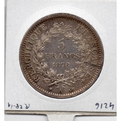 5 francs Hercule 1876 A Paris Sup-, France pièce de monnaie