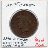 10 centimes Cérès 1870 A moyen Paris TTB+, France pièce de monnaie
