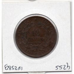 10 centimes Cérès 1870 A moyen Paris TTB+, France pièce de monnaie