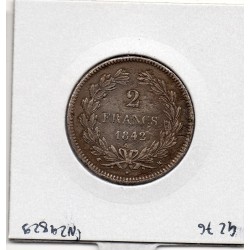 2 Francs Louis Philippe 1842 W Lille B-, France pièce de monnaie