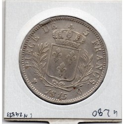 5 francs Louis XVIII 1815 Q Perpignan TTB, France pièce de monnaie