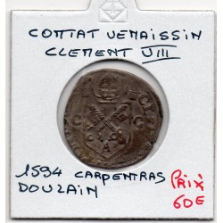 Comtat Venaissin, Clement VIII (1594) Douzain Carpentras