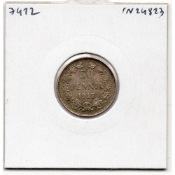 Finlande 50 pennia 1917 Sup, KM 20 pièce de monnaie