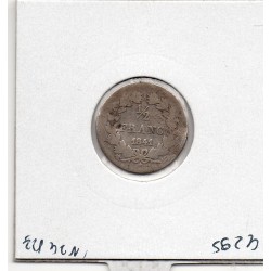 1/2 Franc Louis Philippe 1841 BB Strasbourg B-, France pièce de monnaie