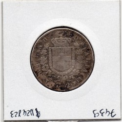 Italie 2 Lire 1863 T BN Turin TB, KM 12 pièce de monnaie