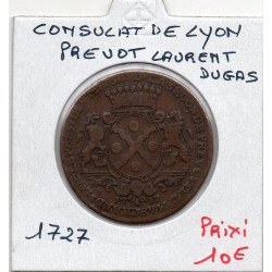 Jeton du Consulat de Lyon 1727, Prévot Laurent Dugas seconde prévoté