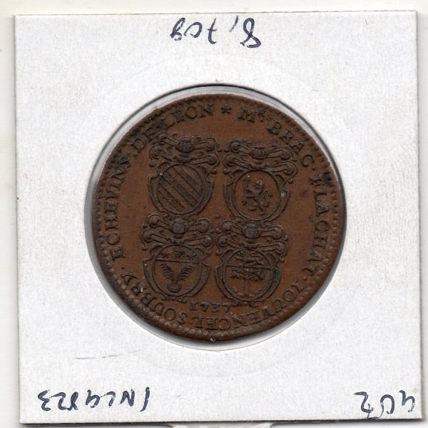 Jeton du Consulat de Lyon 1737, Prévot Camille Périchon 4eme prévoté