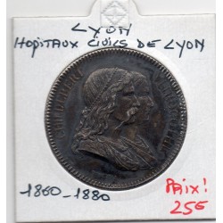 Jeton Lyon Hopitaux civils 1860-1880 argent