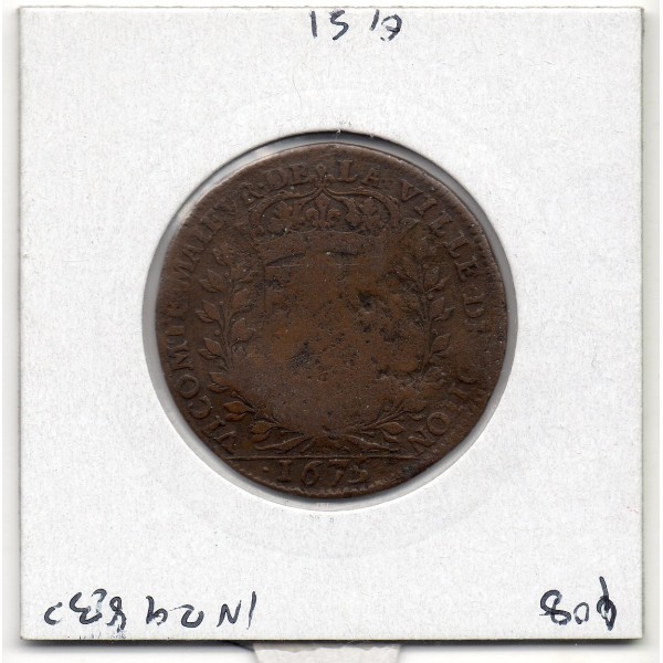 Jeton du maire et Vicomte de Dijon, 1675, Benoit-Palamedes Baudinot