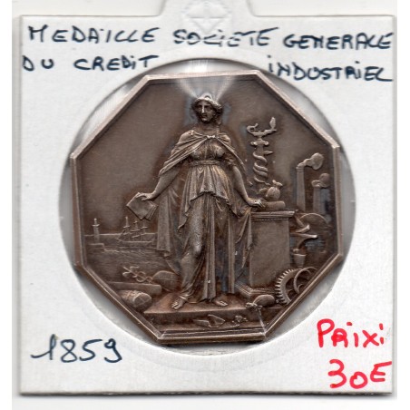 Medaille société générale de crédit industriel et commercial 7 mai 1859