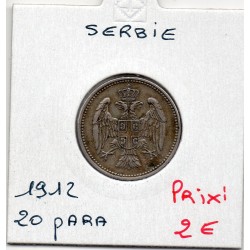 Serbie 20 para 1912 TTB, KM 20 pièce de monnaie