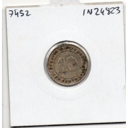 Etablissement des Détroits 10 cents 1902 TTB, KM 21 pièce de monnaie
