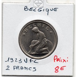 Belgique 2 Francs 1927 en Flamand Sup, KM 92 pièce de monnaie