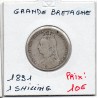 Grande Bretagne 1 shilling 1891 TB-, KM 774 pièce de monnaie