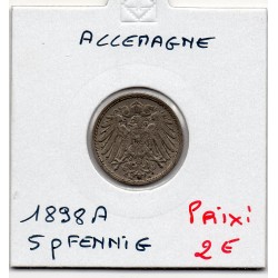 Allemagne 5 pfennig 1898 A Sup KM 11 pièce de monnaie