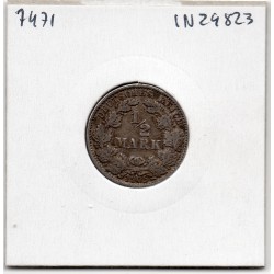 Allemagne 1/2 mark 1905 E, TTB- KM 17 pièce de monnaie