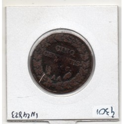 5 centimes Dupré An 8/5 AA Metz B, France pièce de monnaie