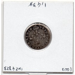 4 Sols des traitants 1677 A Paris Louis XIV pièce de monnaie royale